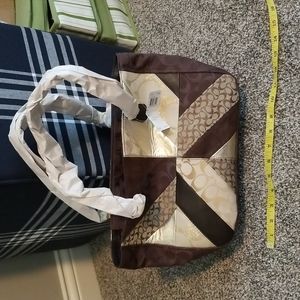 NWT Coach patchwork handbag tote